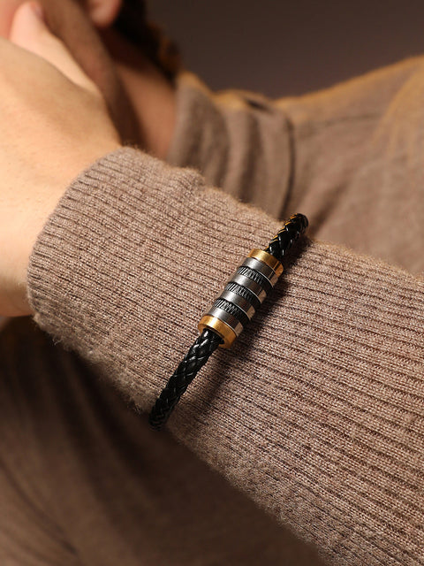 Chaos - The Braided Leather Bracelet
