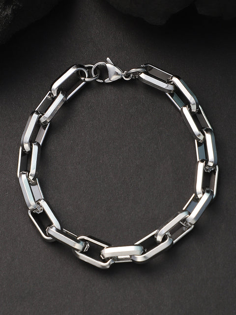 Chaos - The Industrial Link Bracelet - Metallic Silver