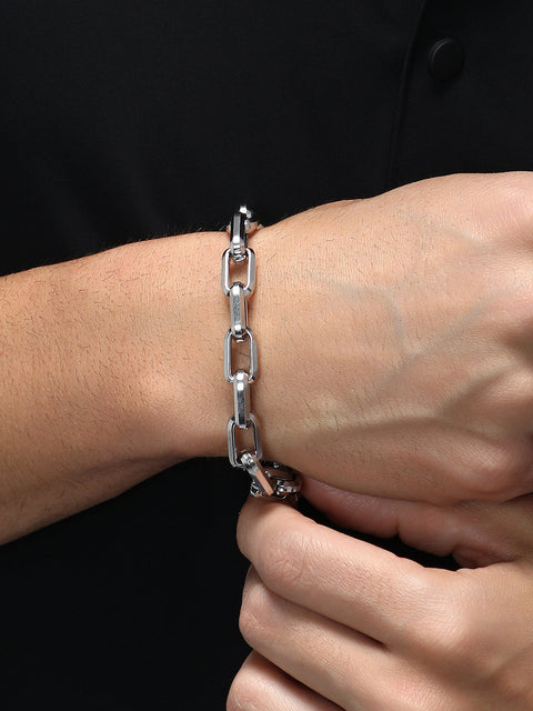 Chaos - The Industrial Link Bracelet - Metallic Silver