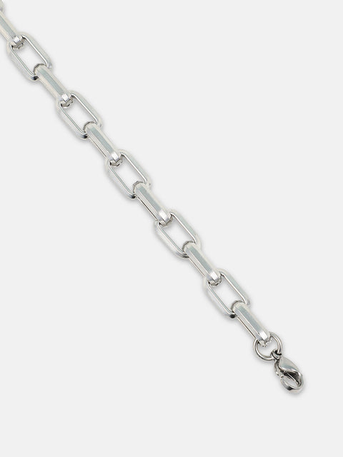 Chaos - The Industrial Link Bracelet - Metallic Silver