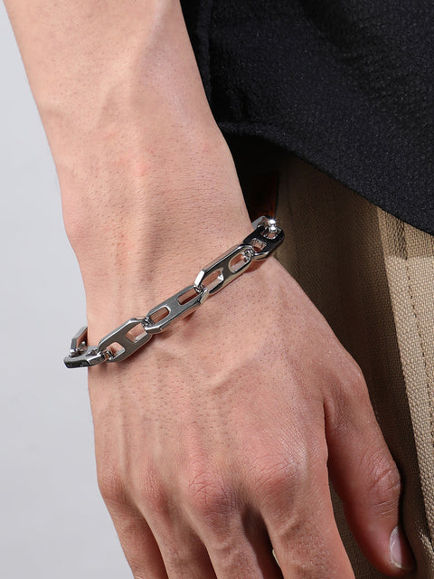 Chaos - The Gear Chain Bracelet - Metallic Silver