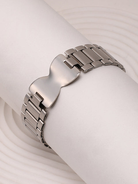 Chaos - The Bow H-Link Chain Bracelet - Metallic Silver