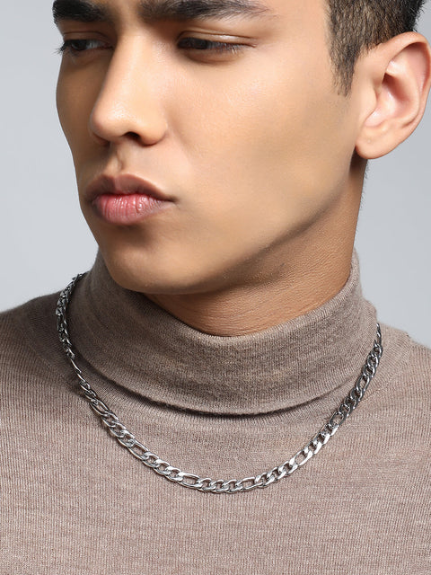 Chaos - The Flatten-Link Chain Necklace - Metallic Silver