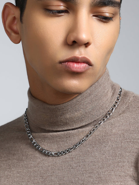 Chaos - The Flatten-Link Chain Necklace - Metallic Silver