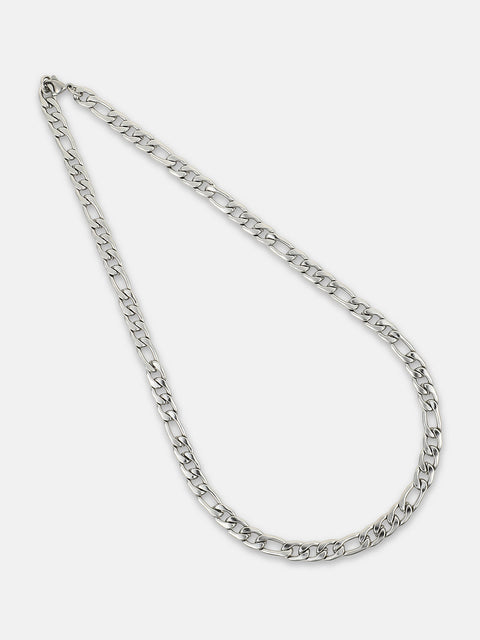 Chaos - The Flatten-Link Chain Necklace - Metallic Silver