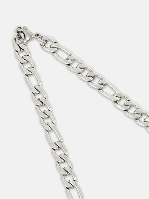Chaos - The Flatten-Link Chain Necklace - Metallic Silver