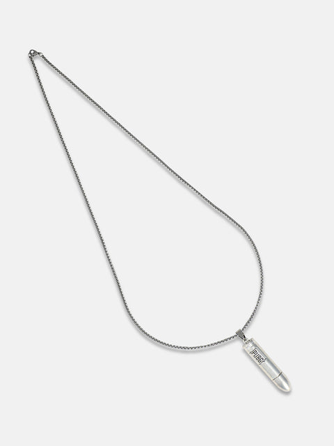 Chaos - Bullet Pendant Necklace - Silver