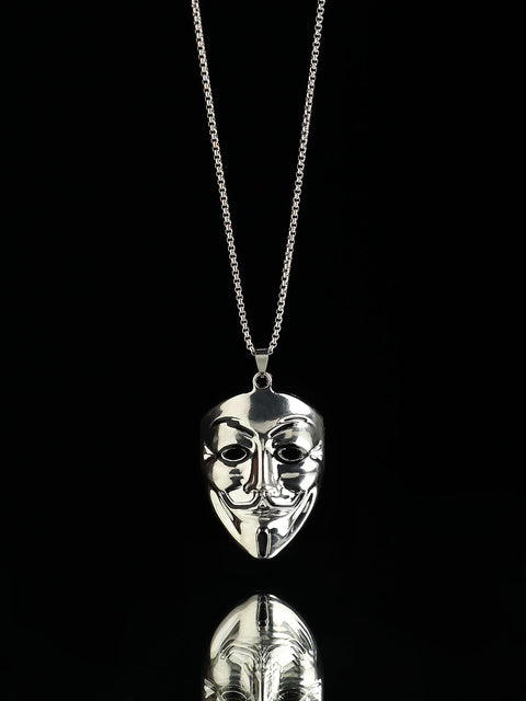 Chaos - V For Vendetta Pendant Necklace - Silver