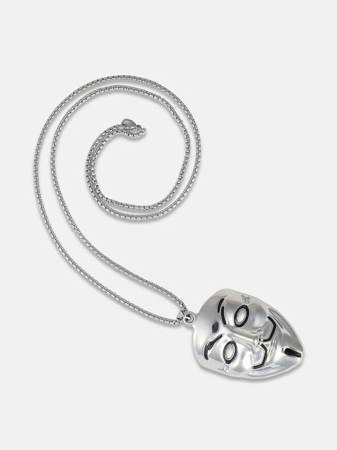Chaos - V For Vendetta Pendant Necklace - Silver