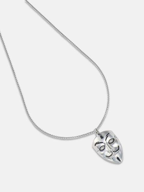 Chaos - V For Vendetta Pendant Necklace - Silver