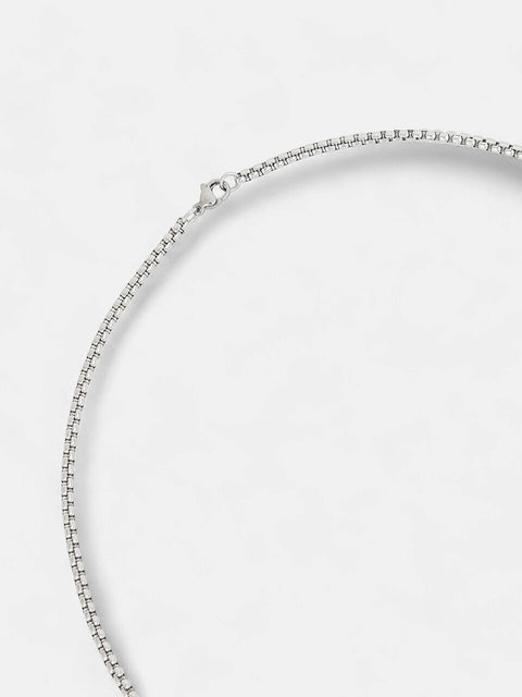 Chaos - The Prism-Rod Pendant Necklace - Metallic Silver