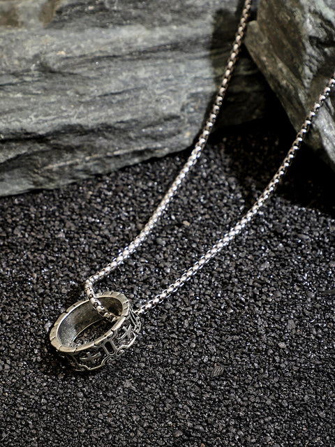 Chaos - The Imperial Crucifix Pendant Necklace - Metallic Silver