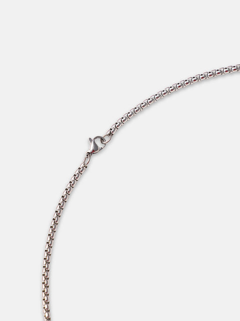 Chaos - The Spiral Pendant Necklace - Metallic Silver
