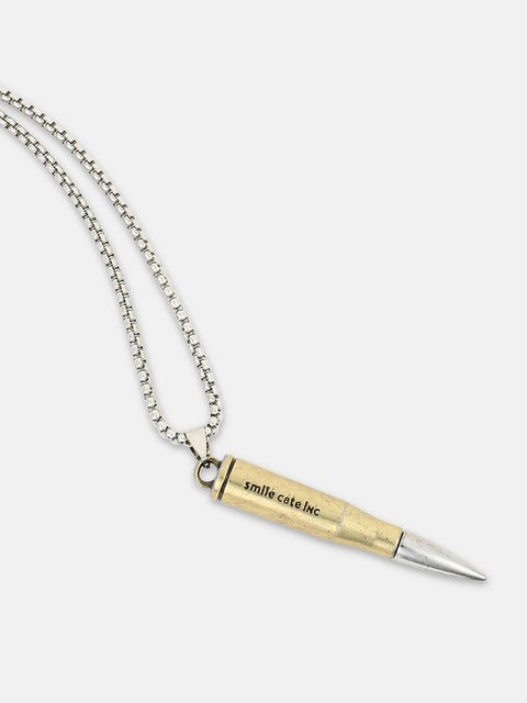 Chaos - The Bullet Pendant Necklace - Metallic Silver