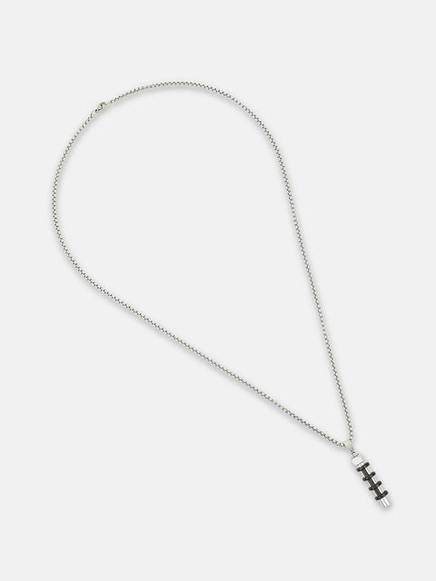 Chaos - The Torque Pendant Necklace - Metallic Silver