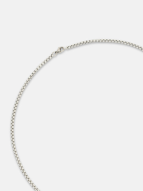 Chaos - The Torque Pendant Necklace - Metallic Silver