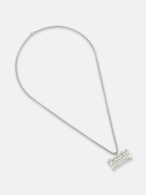 Chaos - The Trasher Pendant Necklace - Metallic Silver