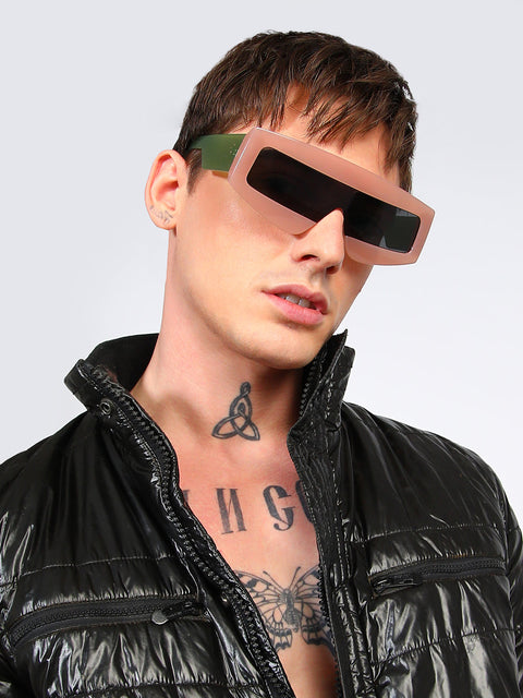 CAHOOT Men's Full Rim Shield Sunglasses - Multicolour