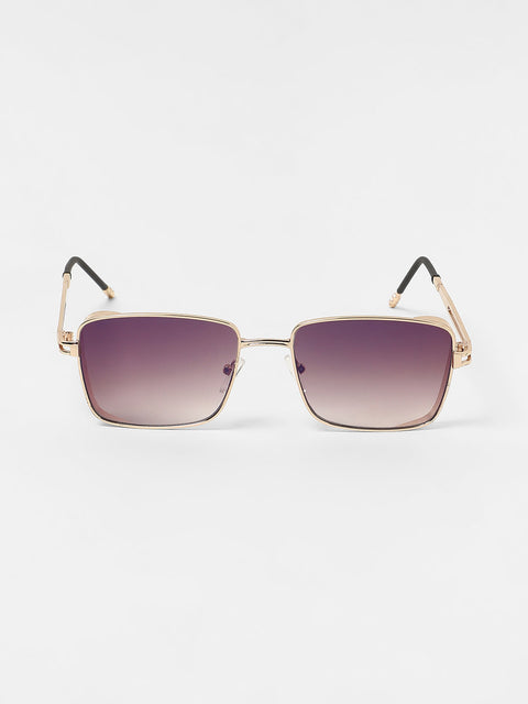 CAHOOT Men's The Gradiant Rectangular Sunglasses - Violet Purple