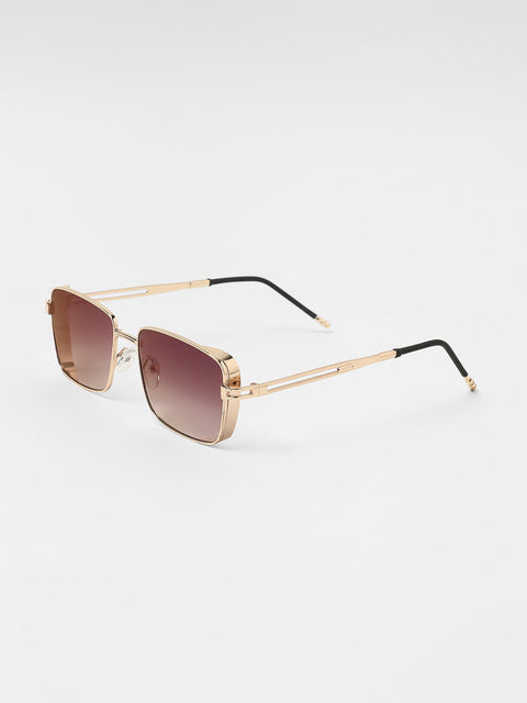CAHOOT Men's The Gradiant Rectangular Sunglasses - Violet Purple