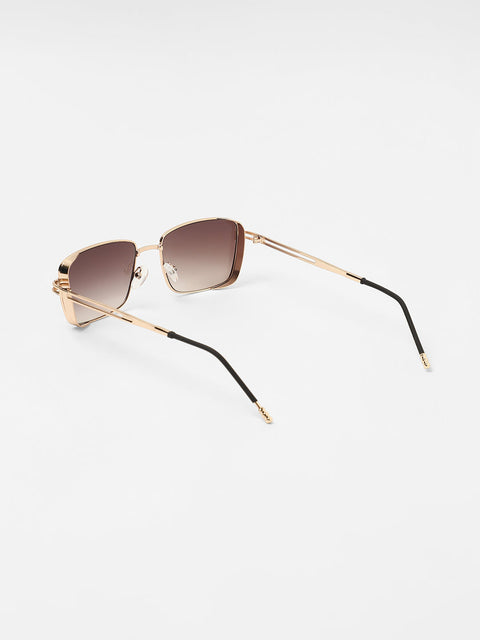 CAHOOT Men's The Gradiant Rectangular Sunglasses - Violet Purple