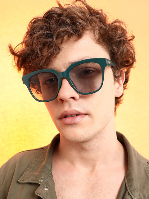 CAHOOT Men's The Elevated Wayfarer Sunglasses - Hunter Green