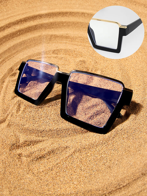 CAHOOT Men's The Block Wayfarer Sunglasses - Onyx Black