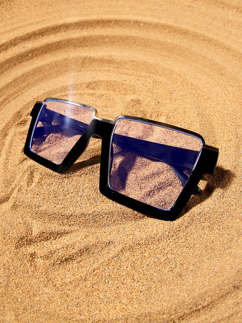 CAHOOT Men's The Block Wayfarer Sunglasses - Onyx Black