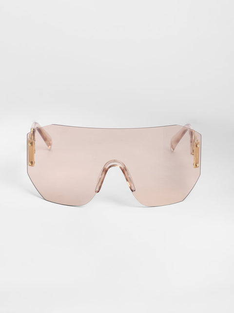 CAHOOT Men's The Coin Shield Sunglasses - Ash Brown
