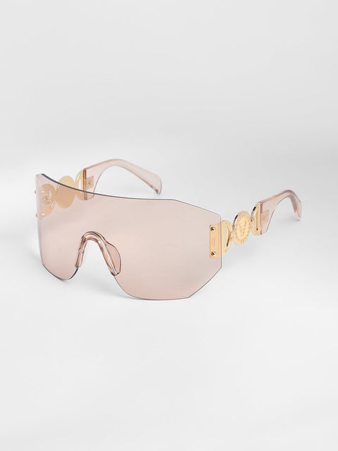 CAHOOT Men's The Coin Shield Sunglasses - Ash Brown