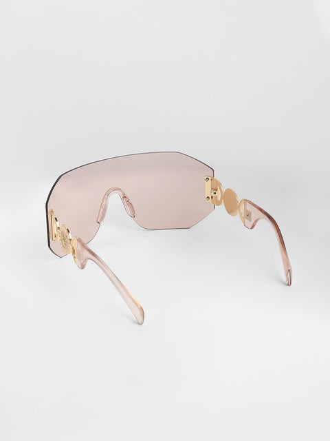 CAHOOT Men's The Coin Shield Sunglasses - Ash Brown