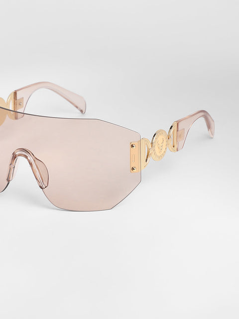 CAHOOT Men's The Coin Shield Sunglasses - Ash Brown