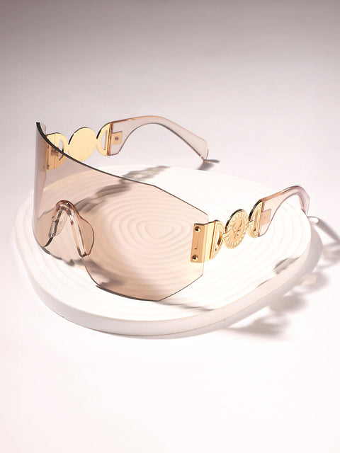 CAHOOT Men's The Coin Shield Sunglasses - Ash Brown