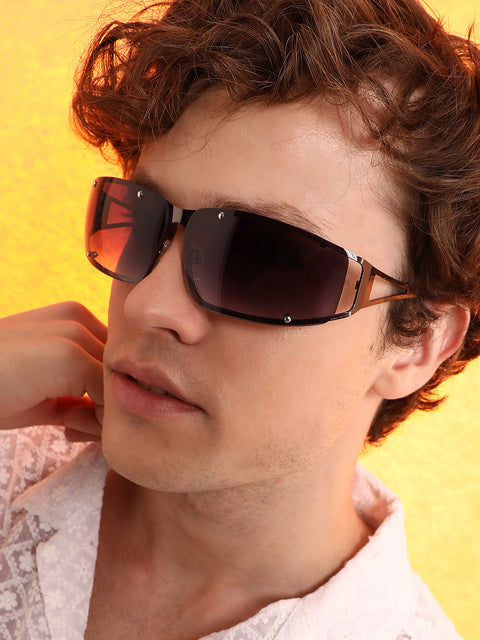 CAHOOT Men's The Hollow Wrap Sunglasses - Space Grey