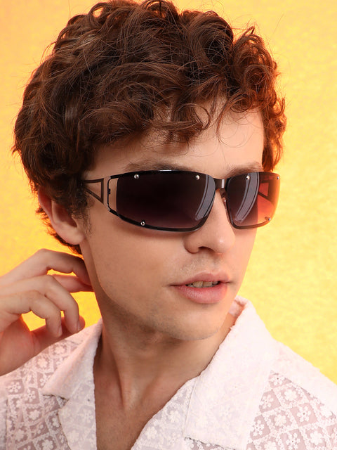 CAHOOT Men's The Hollow Wrap Sunglasses - Space Grey
