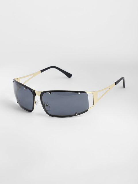 CAHOOT Men's The Hollow Wrap Sunglasses - Champayne Gold