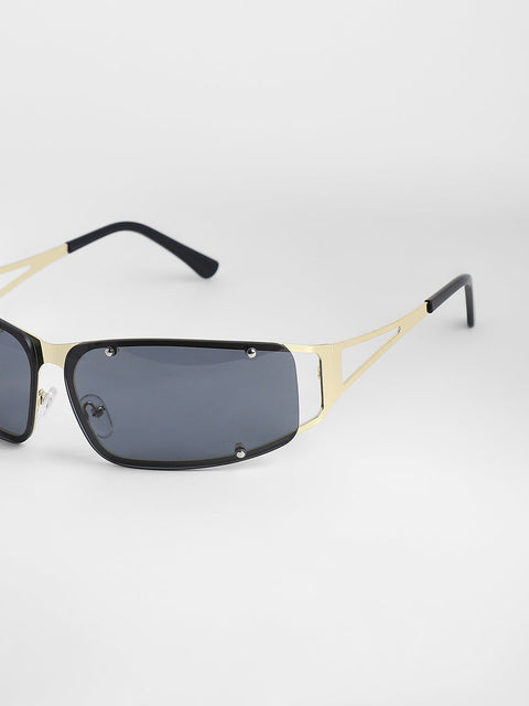 CAHOOT Men's The Hollow Wrap Sunglasses - Champayne Gold