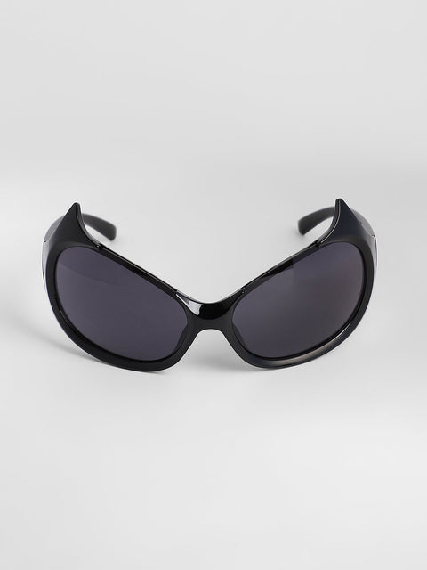 CAHOOT Men's The Bat Wrap Sunglasses - Onyx Black