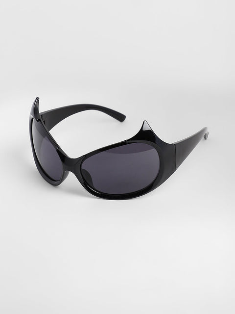 CAHOOT Men's The Bat Wrap Sunglasses - Onyx Black