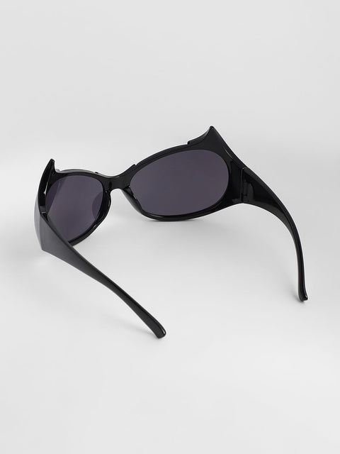 CAHOOT Men's The Bat Wrap Sunglasses - Onyx Black