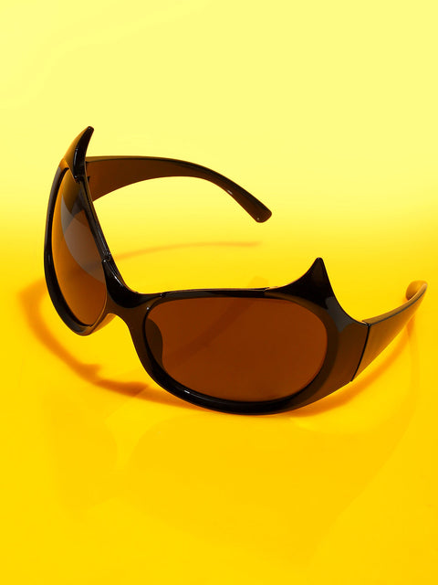 CAHOOT Men's The Bat Wrap Sunglasses - Onyx Black