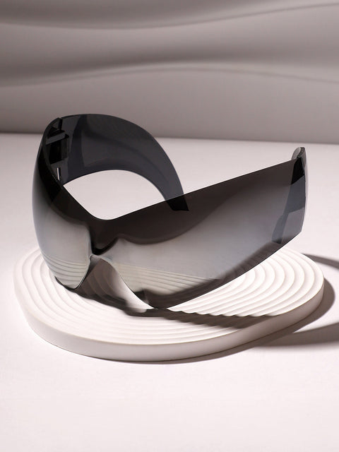 CAHOOT Men's The Aspen Shield Sunglasses - Metallic Silver