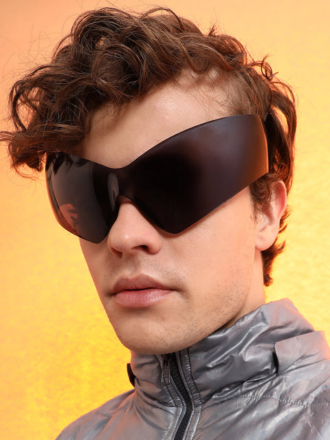 CAHOOT Men's The Aspen Shield Sunglasses - Midnight Black