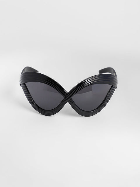 CAHOOT Men's The Twisted Wrap Sunglasses - Onyx Black