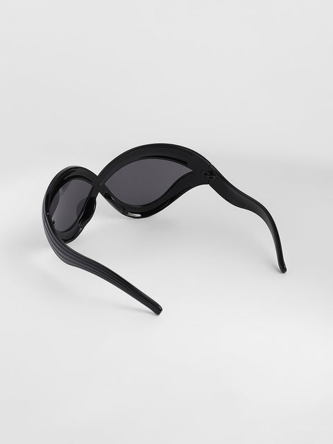 CAHOOT Men's The Twisted Wrap Sunglasses - Onyx Black