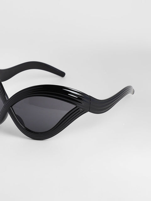 CAHOOT Men's The Twisted Wrap Sunglasses - Onyx Black