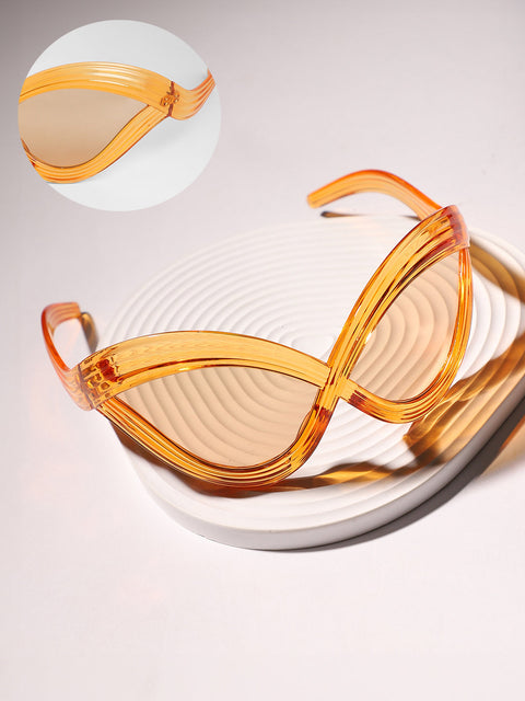 Chaos - The Twisted Wrap Sunglasses - Amber Orange