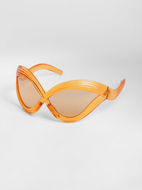 Chaos - The Twisted Wrap Sunglasses - Amber Orange