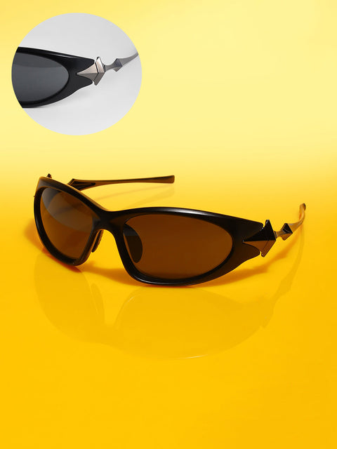 CAHOOT Men's The Spear Wrap Sunglasses - Space Grey