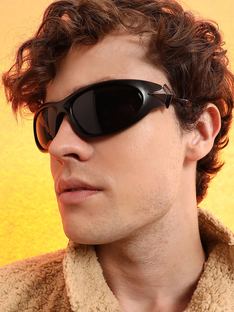CAHOOT Men's The Spear Wrap Sunglasses - Space Grey